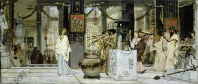 The Vintage Festival in Ancient Rome by Lawrence Alma Tadema